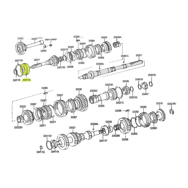RODAMIENTO DE DIRECTA HILUX-4RUNNER 1992-2004 2.8-3.0 /3L-5L NSK JAPON - Imagen 4