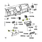 JUEGO X 10 CLIP DE TABLERO HILUX-SW4 2005-2015 AMARILLO SPT - Imagen 4