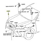 ARO PLASTICO VARILLA CAPOT HILUX-SW4 2016-2025 SPT - Imagen 4