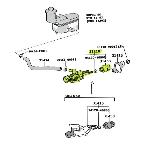 BOMBA DE EMBRAGUE HILUX-SW4 2005-2009 *PLASTICO* SACHS - Imagen 4