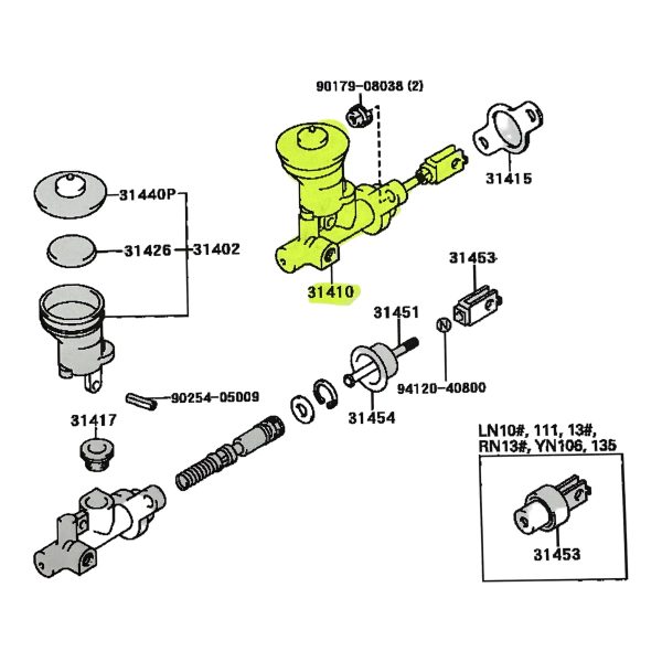 BOMBA EMBRAGUE HILUX 1992-2004  2.4-2.8-3.0 / 3L-5L Taiwan - Imagen 4