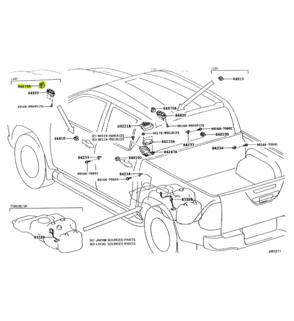 CONTROL ESPEJO APOYABRAZO HILUX 2016-2025 * NO REBATIBLE* REVO SPT - Imagen 5