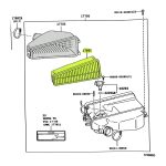 FILTRO DE AIRE LAND CRUISER PRADO-SW4 *NAFTA MOTOR 1GRFE* SAKURA - Imagen 5