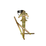MAQUINA LEVANTA CRISTAL DEL. HILUX 2005-2015 DERECHA  CON MOTOR - Imagen 3