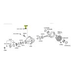 CONECTOR DE CABLE DIFERENCIAL / SWICH A SENSOR HILUX-SW4 2016-2021 Original - Imagen 4