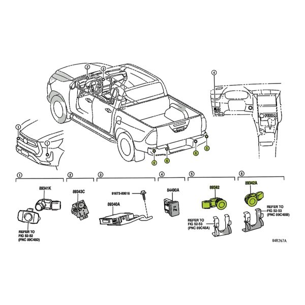 SENSOR ESTACIONAMIENTO PARAGOLPE TRASERO HILUX-SW4 2021-2026 / RAV4 2013-2016 *NEGRO MATE* SPT - Imagen 7