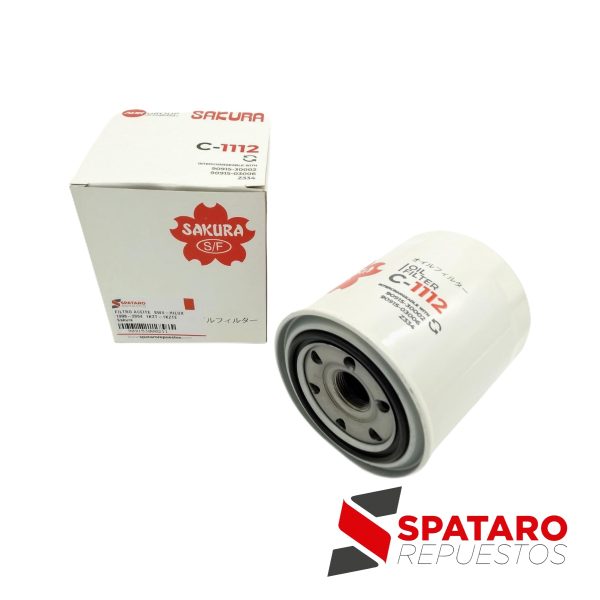 909153000211-001 FILTRO DE ACEITE SW4-HILUX 1998-2004 1KZT-1KZTE Sakura - Imagen 1