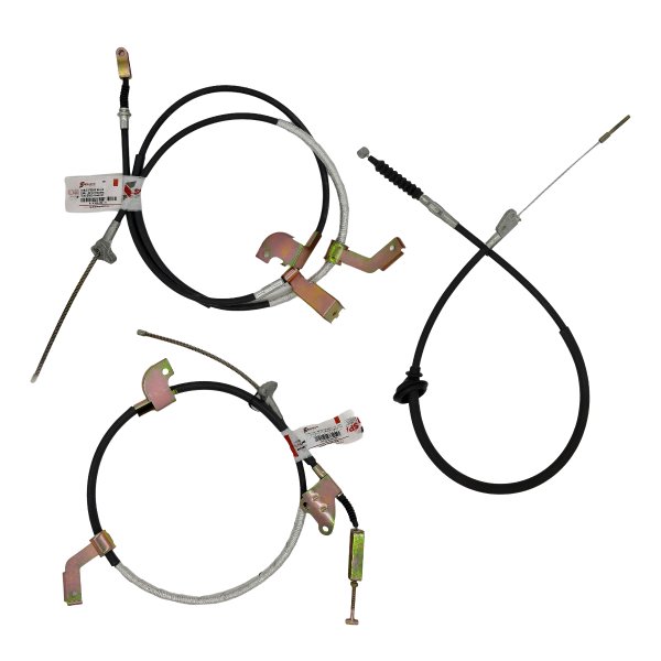 JUEGO CABLES DE FRENO HILUX 2005-2015 VIGO TRASERO DER- IZQ Y PRIMARIO - Imagen 2