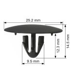 JGO X 10 CLIP AISLADOR CAPOT HILUX-SW4 2005-2015 / ETIOS  SPT - Imagen 2