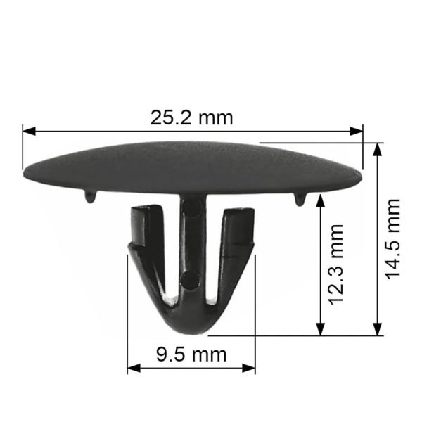 JGO X 10 CLIP AISLADOR CAPOT HILUX-SW4 2005-2015 / ETIOS  SPT - Imagen 2