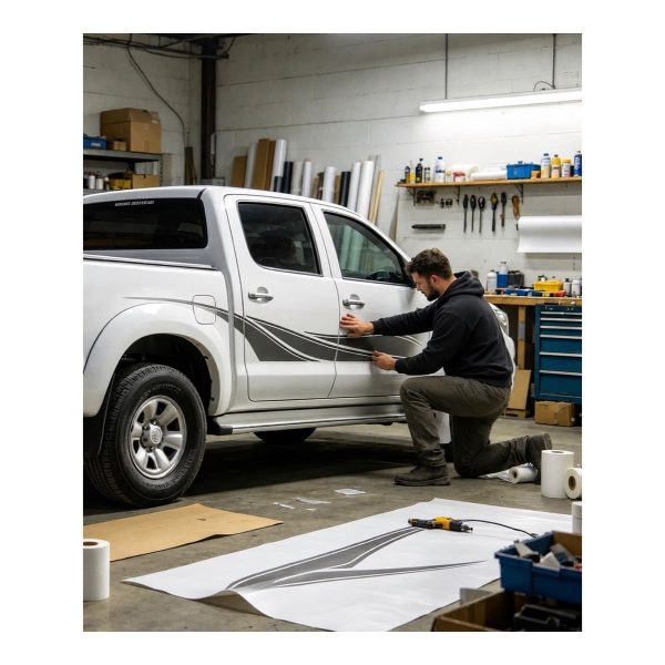 CALCO JUEGO DE FRANJAS HILUX CABINA DOBLE 2009-2015 6 PIEZAS - Imagen 3