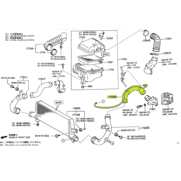 MANGUERA INTERCOOLER HILUX-SW4-INNOVA 2019-2026 N2 CON ACOPLE RAPIDO LADO IZQUIERDO SPT - Imagen 4