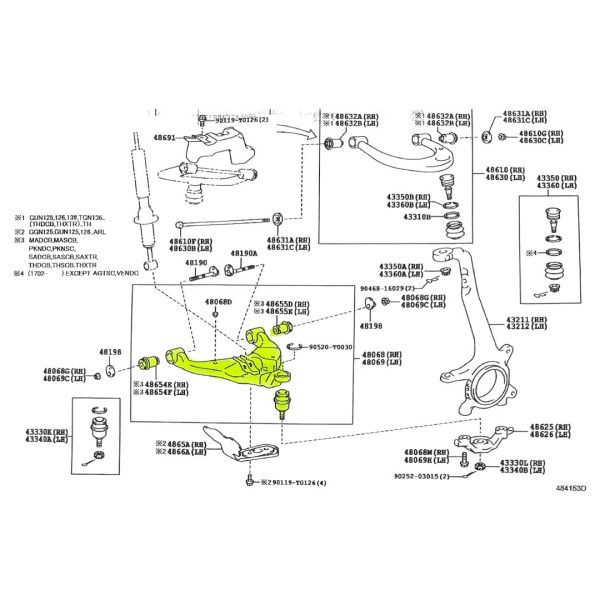 PARRILLA INFERIOR HILUX-SW4 2016-2026 IZQUIERDA COMPLETA SPT - Imagen 4
