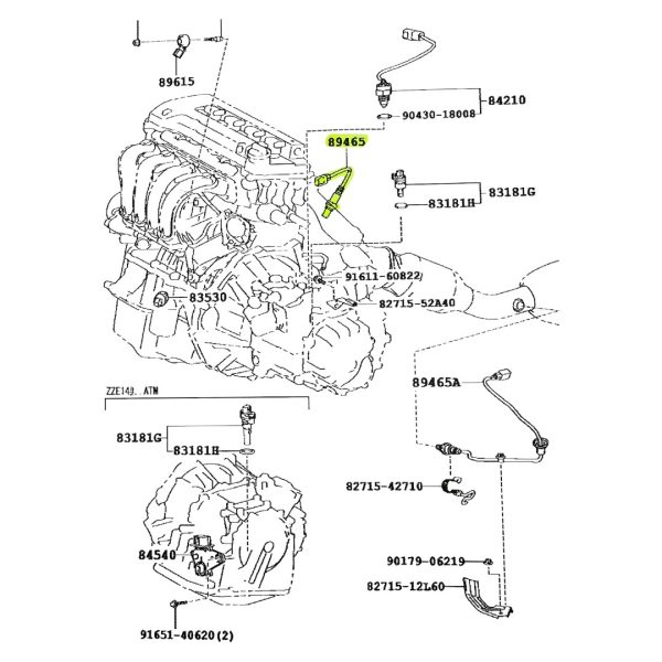 **ASOCIADO A 8946712100SPT** SENSOR DE OXIGENO (SONDA LAMBDA) ETIOS 2017-2024 // YARIS 2016-2025 N1 SPT - Imagen 5
