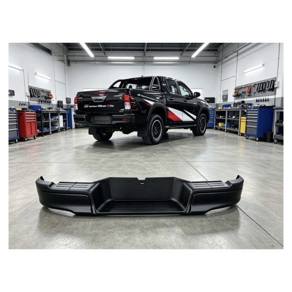 PARAGOLPE TRASERO HILUX 2016-2026 Revo *NEGRO* FPI Tailandia - Imagen 5