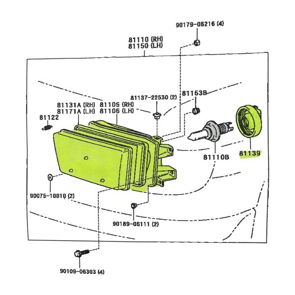OPTICA SW4 1998-2002 DERECHO *VIDRIO LISO* TYC - Imagen 5