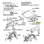 JGO X 10 CLIP AISLADOR CAPOT HILUX-SW4 2005-2015 / ETIOS  SPT - Imagen 6