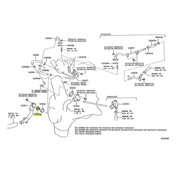 TERMOSTATO HILUX-SW4 2005-2025 //SW4 96/04 1KZ 82°*CON JUNTA*MASUMA - Imagen 6