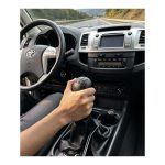 BOCHA PALANCA CAMBIOS HILUX 2005-2015 5TA MANUAL **DE CUERO COSIDO** VIGO SPT - Imagen 6