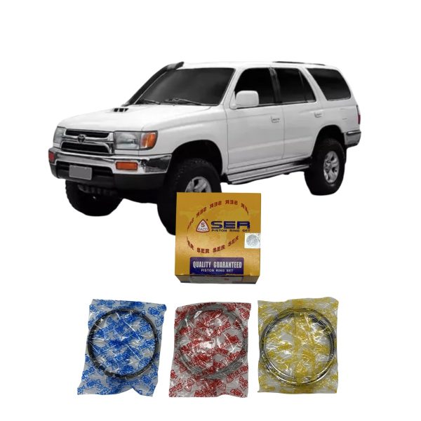 JUEGO DE AROS SW4 1996-2003 / HILUX 2002-2004 1KZT TURBO *0.50* TAIWAN - Imagen 1