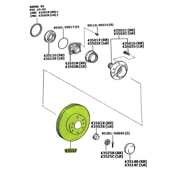 JUEGO DE DISCOS DE FRENO DELANTERO SW4 2016-2026 /HILUX ANCHA/ HILUX GR SPT - Imagen 2