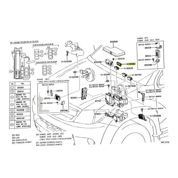 RELAY INTEGRACION HILUX-SW4 2005-2015  2.5-3.0 NEGRO ORIGINAL - Imagen 3