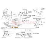 REJILLA TRIANGULO DE PARAGOLPE HILUX 2012-2015 IZQUIERDA RETOV - Imagen 3