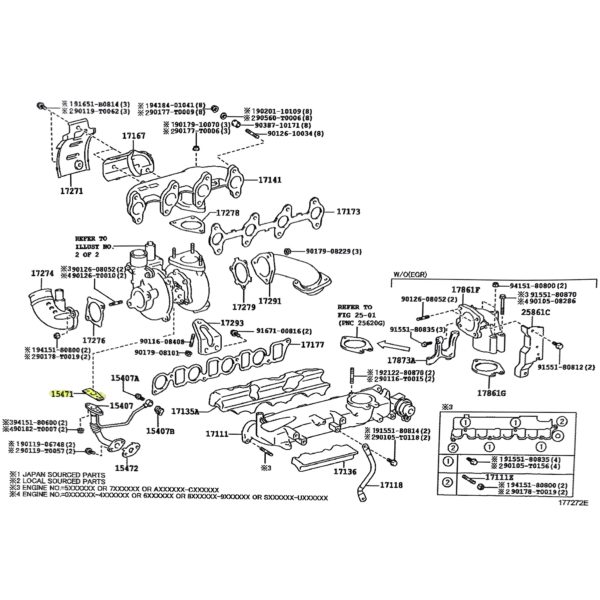 JUNTA SUPERIOR  CAÑO TURBO HILUX-SW4 2005-2015 / PRADO 2.5-3.0 ORIGINAL - Imagen 3