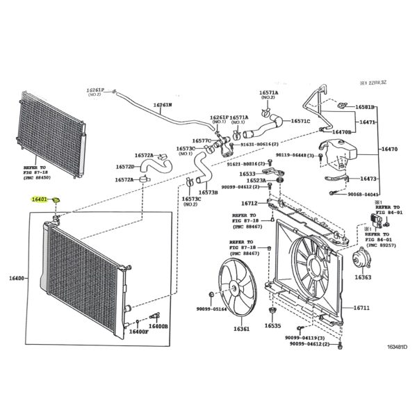 TAPA DE RADIADOR COROLLA 2002-2019 TW - Imagen 3