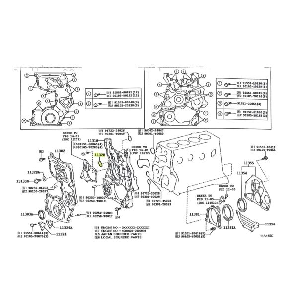 ORING DE BOMBA  ACEITE HILUX-SW4 2016-2025 ORIGINAL - Imagen 3