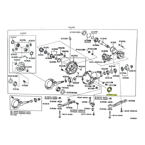 JUEGO DE RETENES DE SEMIEJE HILUX-SW4 2014-2024 TAIWAN - Imagen 3