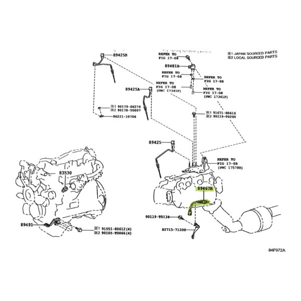 SONDA LAMBDA / SENSOR AIRE COMBUSTIBLE HILUX-SW4 2016-2025 SPT - Imagen 4