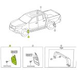 BARRERO HILUX SRX 2024-2026 *ANCHA* DELANTERO IZQUIERDO ORIGINAL - Imagen 4