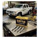 JUEGO X 4 BUJIAS DE PRECALENTAMIENTO HILUX 1997-2004  2.8 3.0 3L-5L  11V Japon - Imagen 4