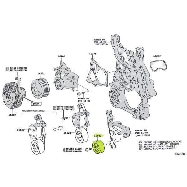 POLEA DE MULTIVIA HILUX-SW4 2016-2026  1GD-2GD REVO *KOYO JAPON* - Imagen 5