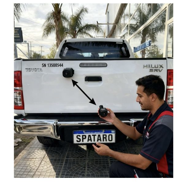 CAMARA DE RETROCESO DE PORTON HILUX 2012-2015 SRV SPT - Imagen 5