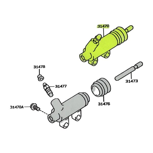 BOMBIN DE EMBRAGUE HILUX 1992-2004 2.8-3.0 3L-5L *JAPON* - Imagen 5