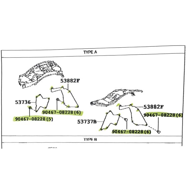 CLIP DE PROTECTOR DE GOMA DE MOTOR HILUX-SW4 2005-2026 SPT - Imagen 5