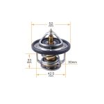 TERMOSTATO HILUX-4RUNNER 1992-2004 MOTOR 2.4-2.8-3.0 **CON JUNTA* * MASUMA - Imagen 2