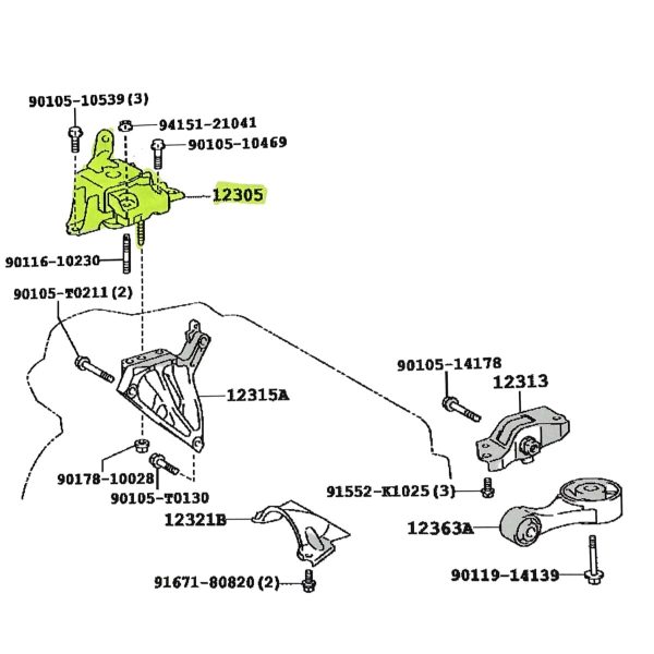 SOPORTE/TACO DE MOTOR ETIOS 2016-2024 DERECHO SPT - Imagen 4