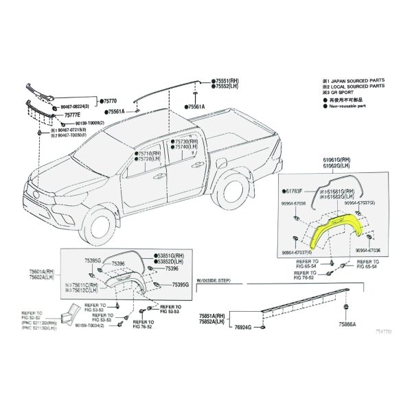 FENDER GUARDABARRO TRASERO HILUX 2023-2026 IZQUIERDO ORIGINAL - Imagen 5