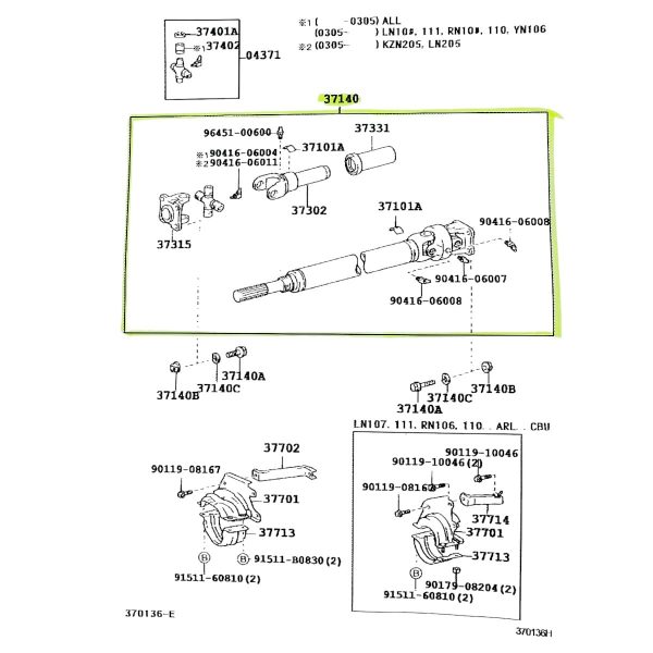 CARDAN DELANTERO HILUX 1996-2004 MOTOR 3L / 5L SPT - Imagen 5