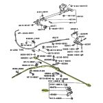 CABLE DE FRENO DE MANO HILUX 1994-2004 4X4 // 2001-2004 TODAS TRASERO *SBK JAPON* - Imagen 5