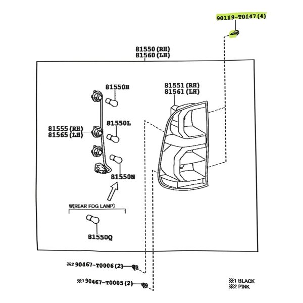 BULON DE FARO TRASERO HILUX 200-2015 ORIGINAL - Imagen 5