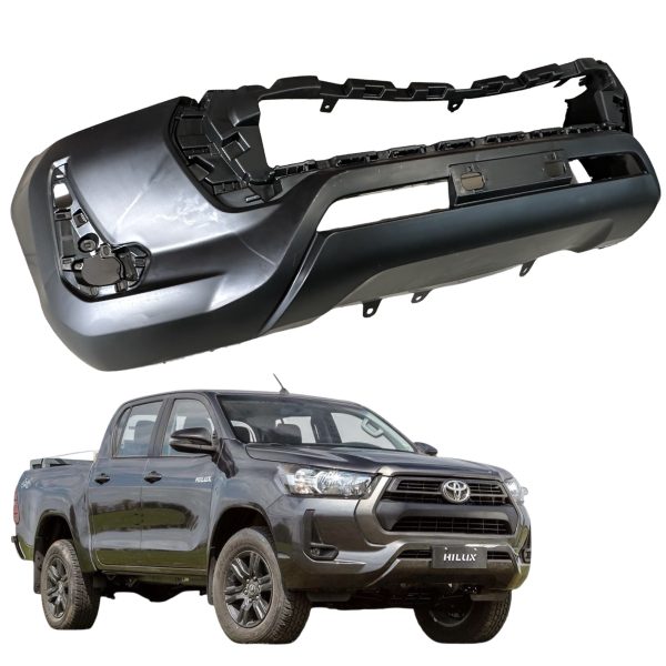 1_639013947486665958.jpg PARAGOLPE DELANTERO HILUX 2021-2023 SR-SRV *SIN REJILLAS* SIN AGUJERO PARA SENSOR* SPT - Imagen 1