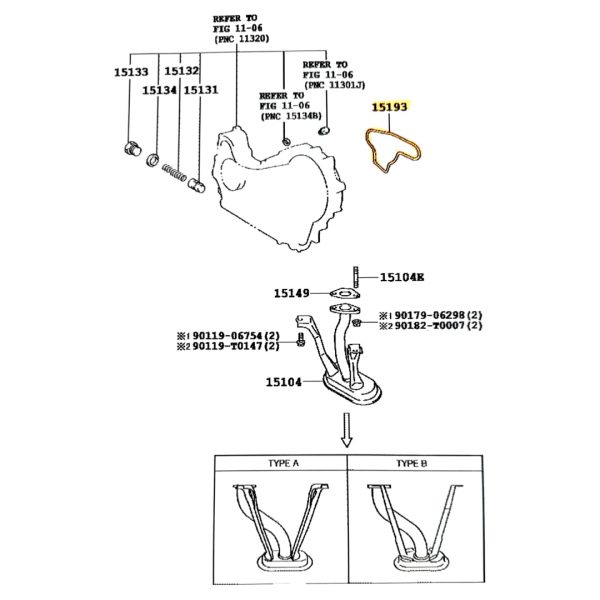 JUNTA DE BOMBA DE ACEITE HILUX-SW4 2005-2015 2.5-3.0 2KD/1KD / HILUX-SW4 1KZ - Imagen 2