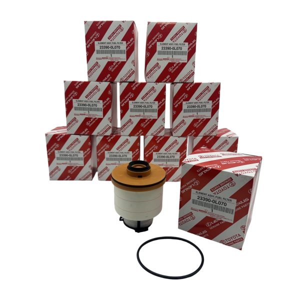 JUEGO X 10 FILTROS DE COMBUSTIBLE HILUX-SW4 2016-2026 2.4-2.8 / HIACE ORIGINAL - Imagen 2