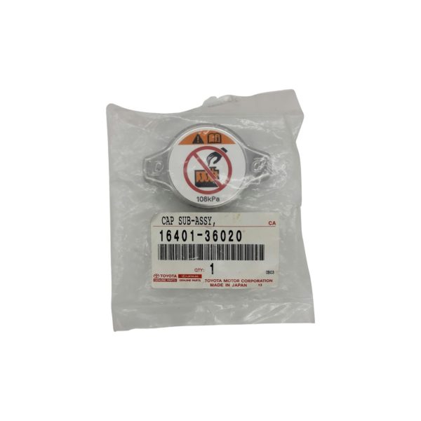 TAPA RADIADOR HILUX 2002-2004 5L/1KZT/SW4 1996-2003 /YARIS 2016-2020 (108kPa) Original - Imagen 3