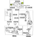 BUJE DE PARRILLA SUPERIOR  SW4 1996-2004 MOTOR 1KZT-1KZTE MEDIDAS EXT.39.5/INT.15/L.53 TAIWAN - Imagen 4