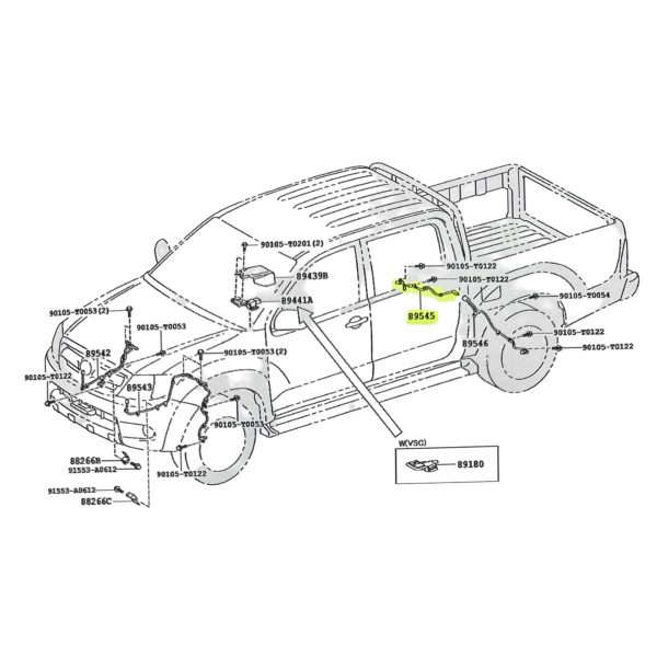 SENSOR ABS TRASERO HILUX 2012-2015 DERECHO CON VSC Tailandia - Imagen 4